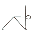 Icône illustrant la posture du triangle en yoga