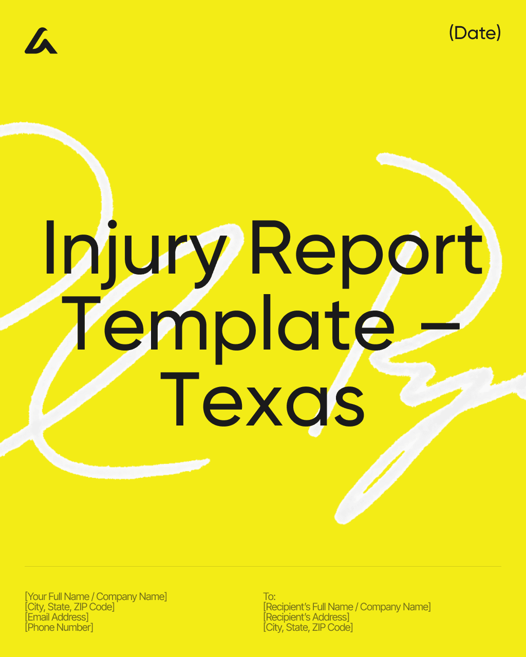 Injury Report Template – Texas