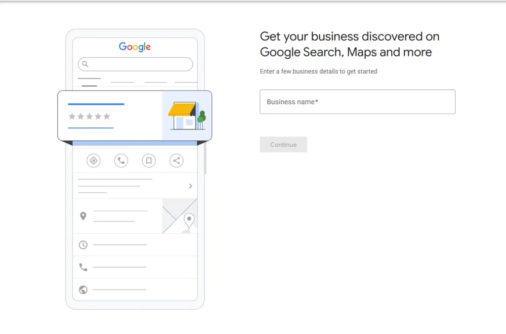screen di preparazione profilo google 2026 realizzato da green code agency