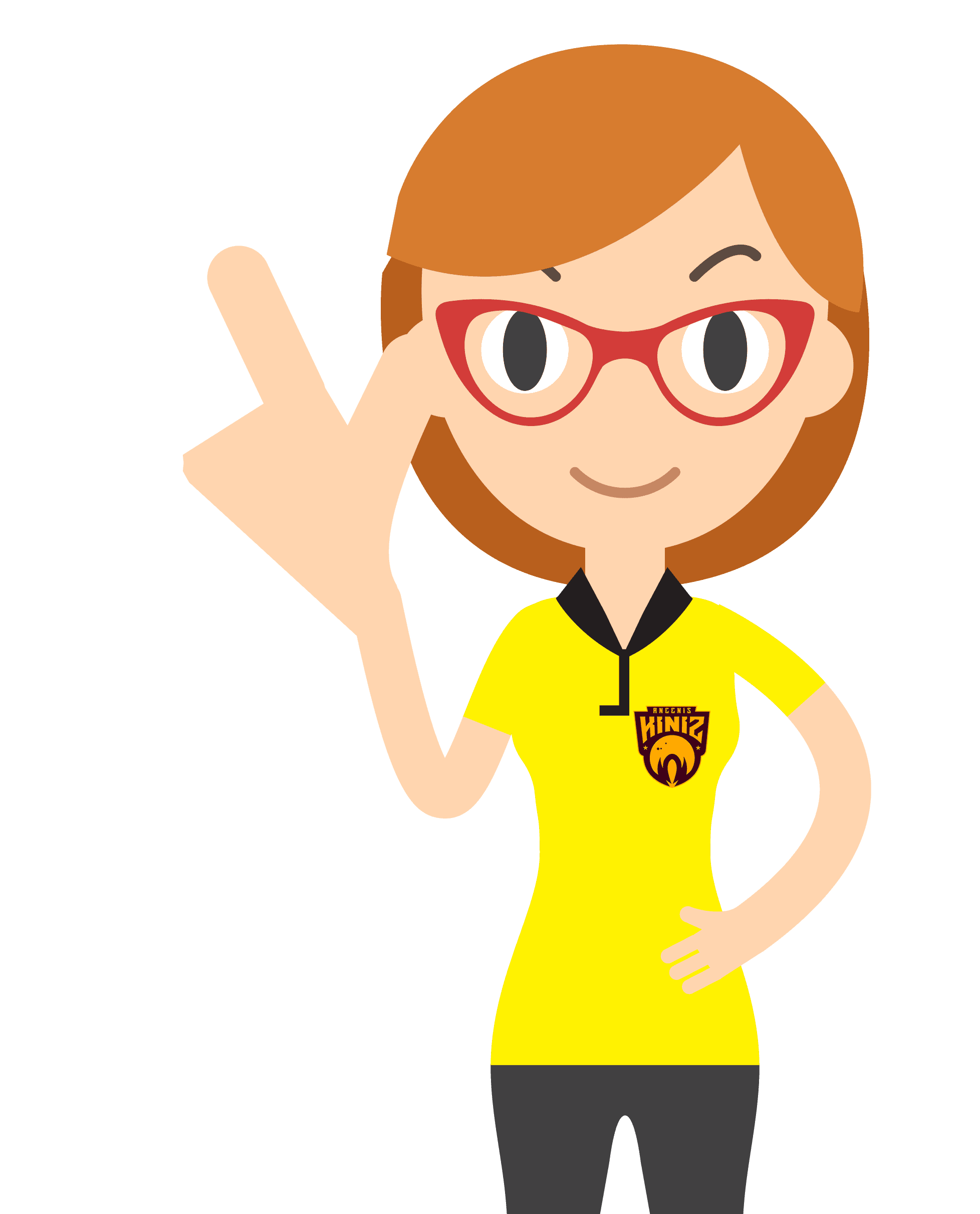 Geste d'arbitre officiel de Kin-Ball - Manque un contact