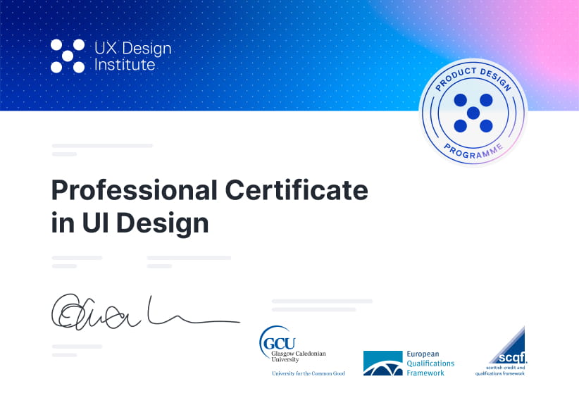 UI Design certification