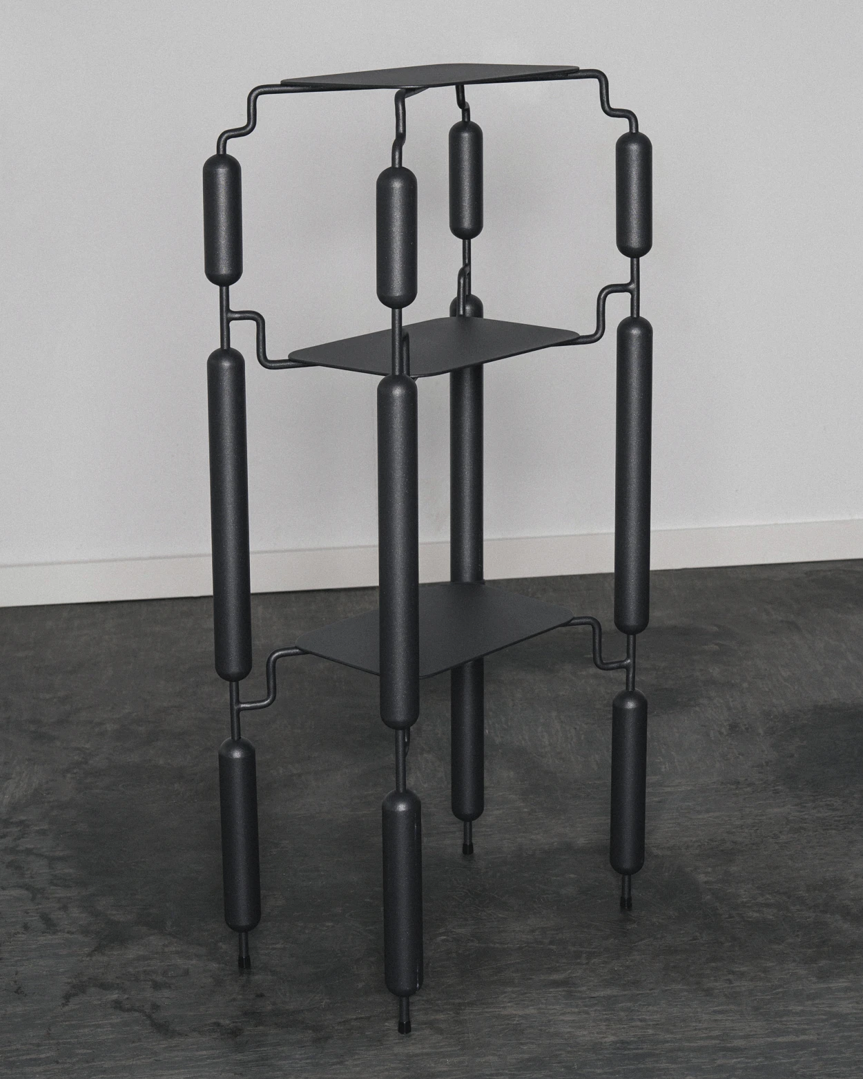 Black matte poodle shelf