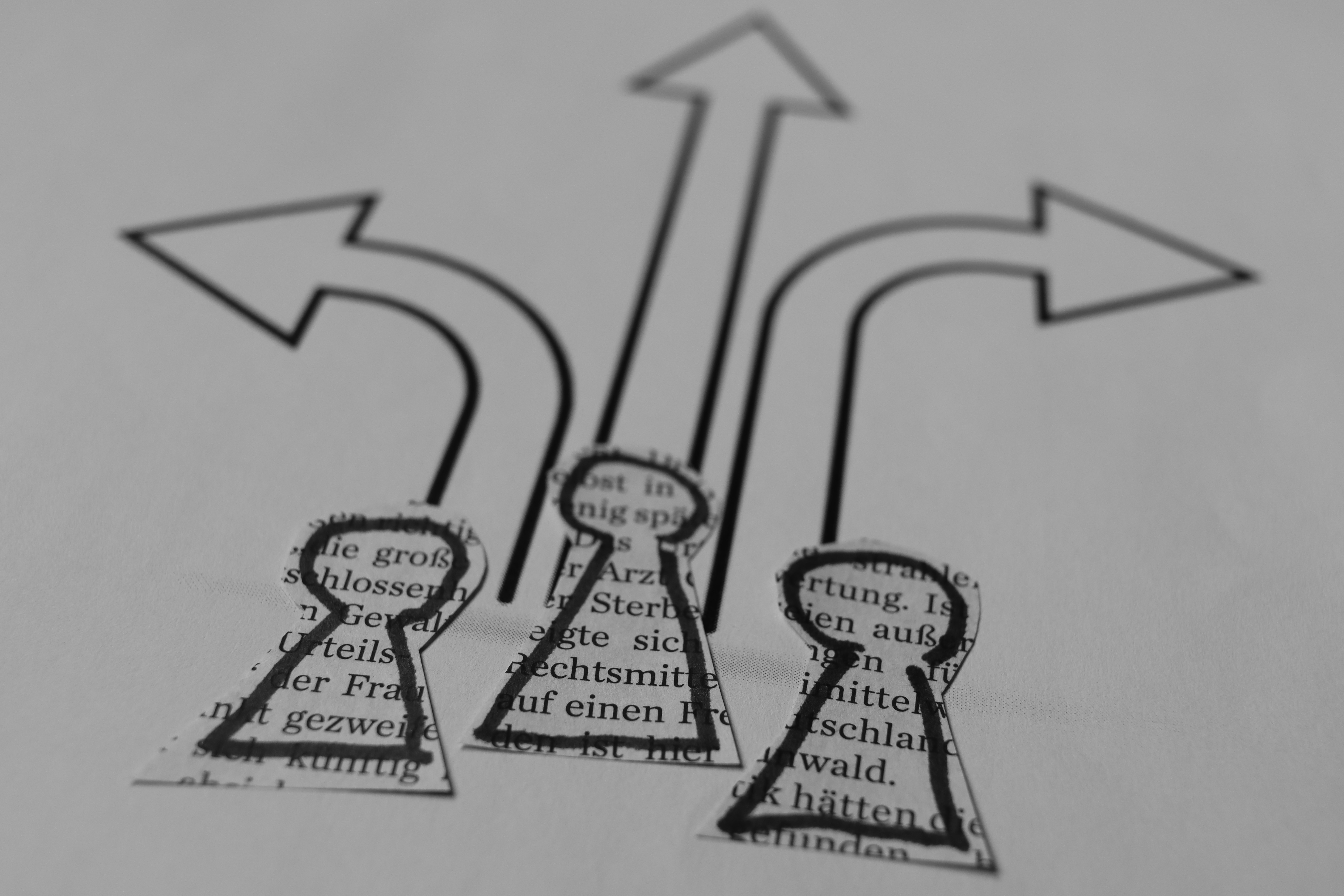 Three different directions for a link
