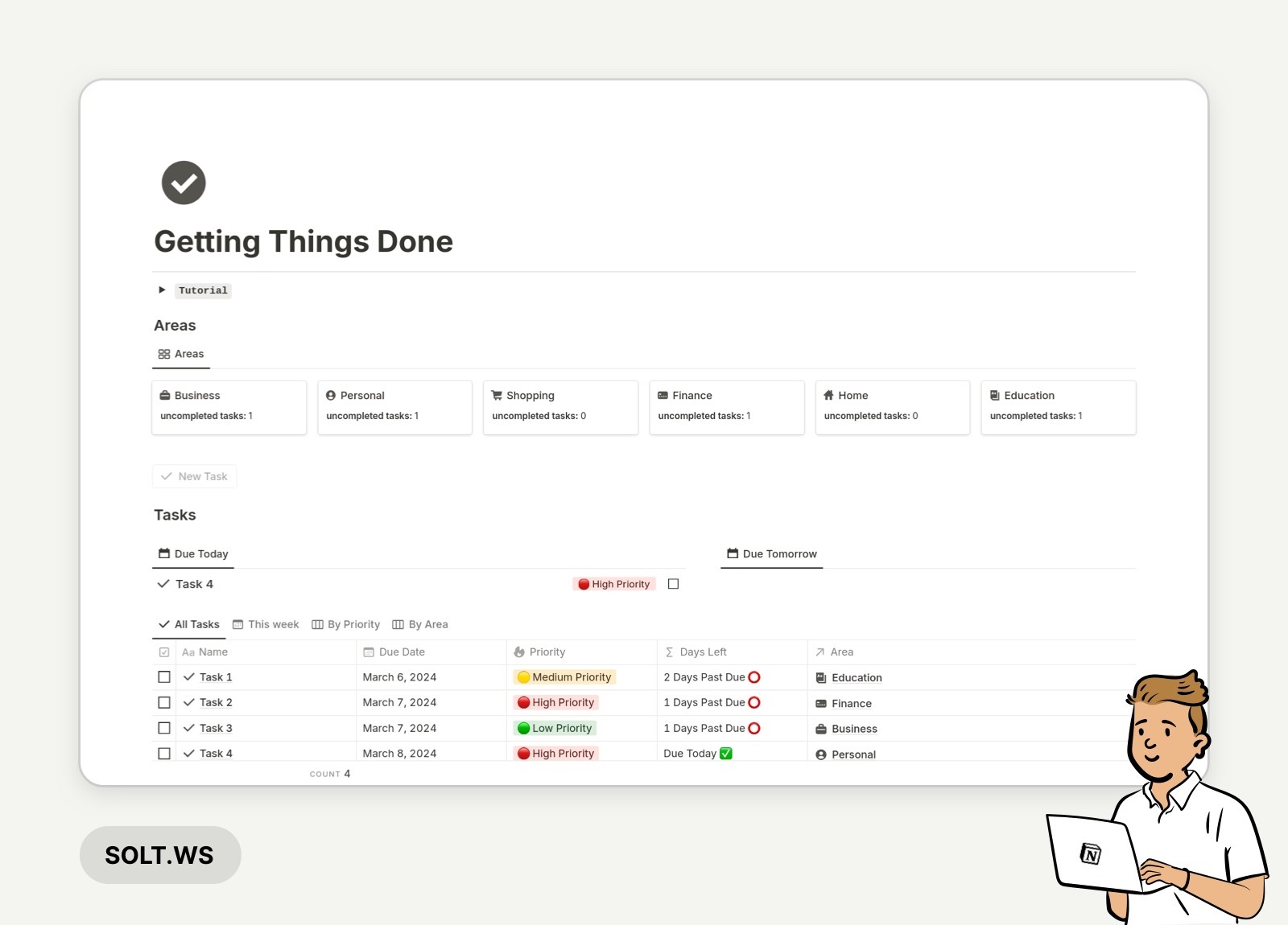The 15 Best and Free Notion GTD Templates for 2024 (Getting Things Done)