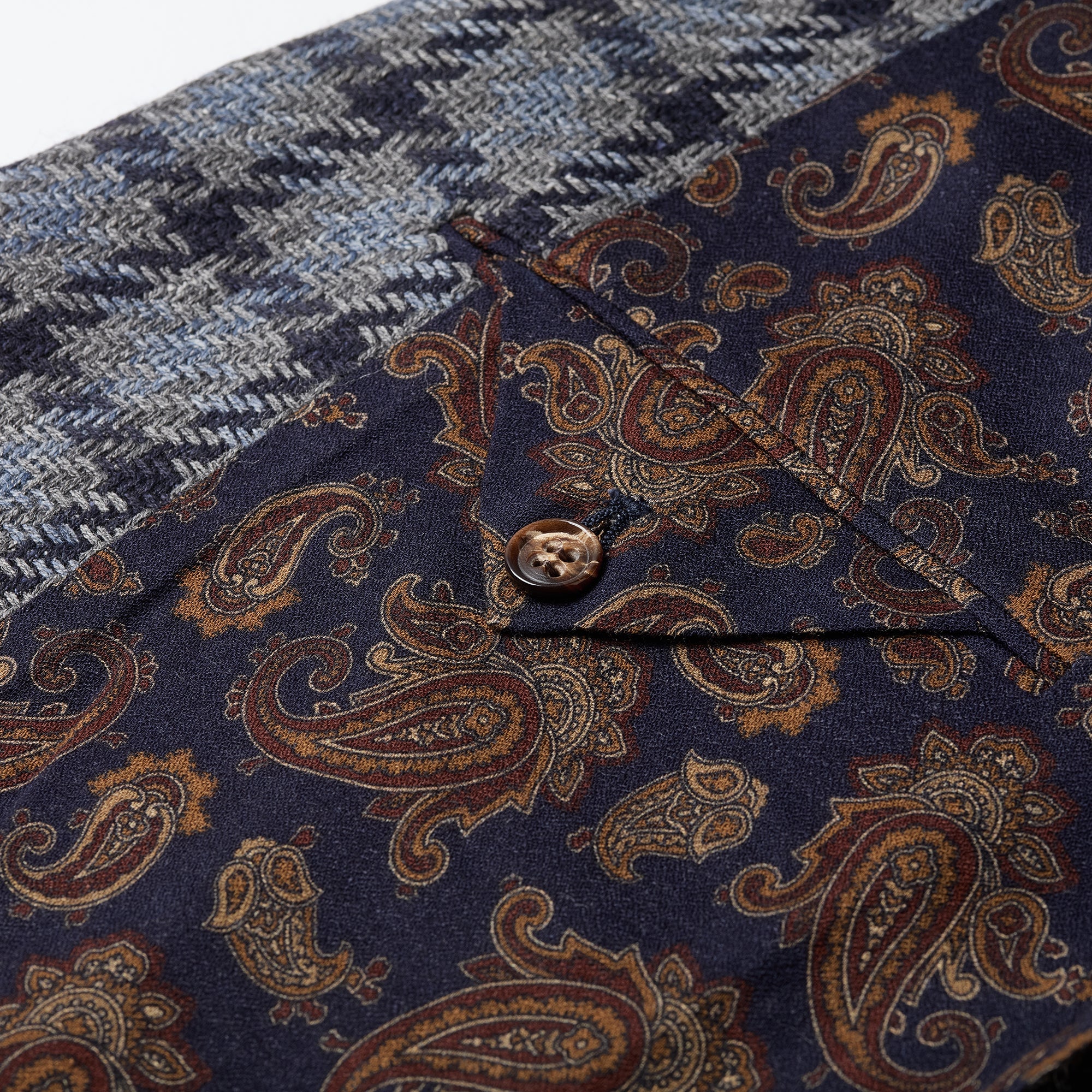 Blue Checked Blazer - Mandelli UK