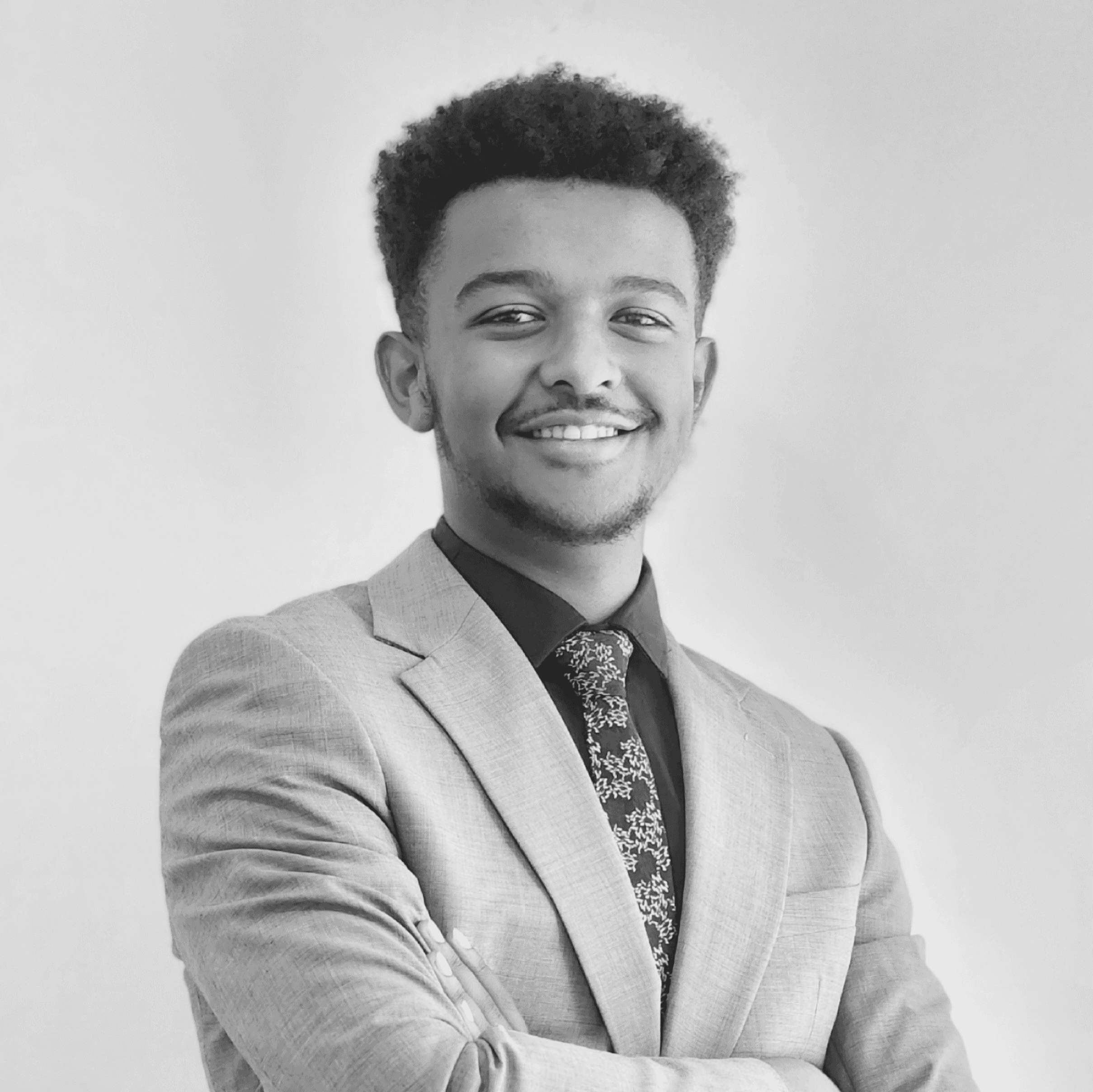 Portrait of portfolio creator – front view