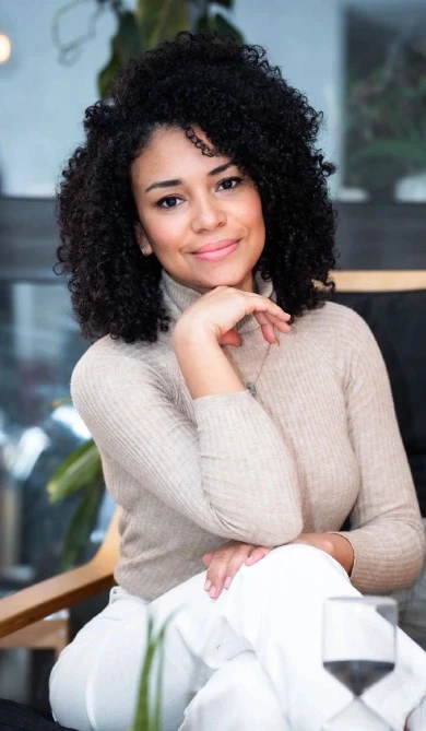 Portrait of Duby with plants