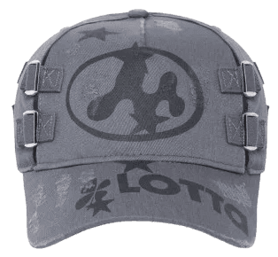 Mowalola Distressed Metal Logo Hat