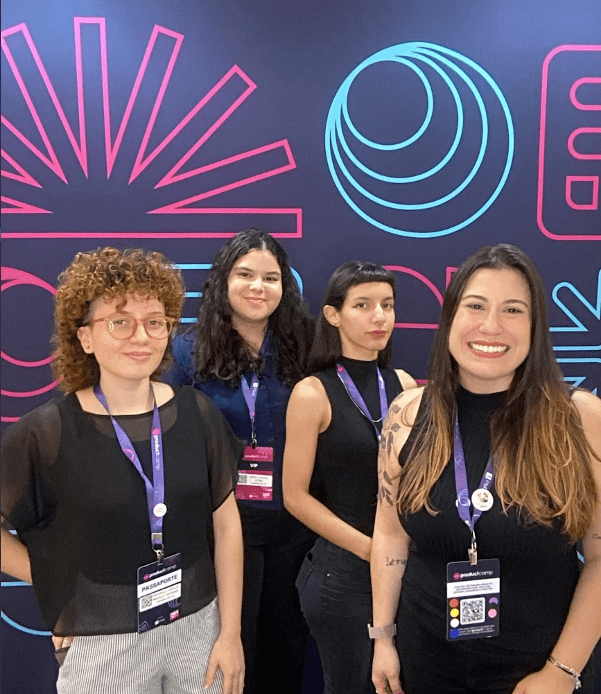 Abstract blue shapes create an interesting pattern.