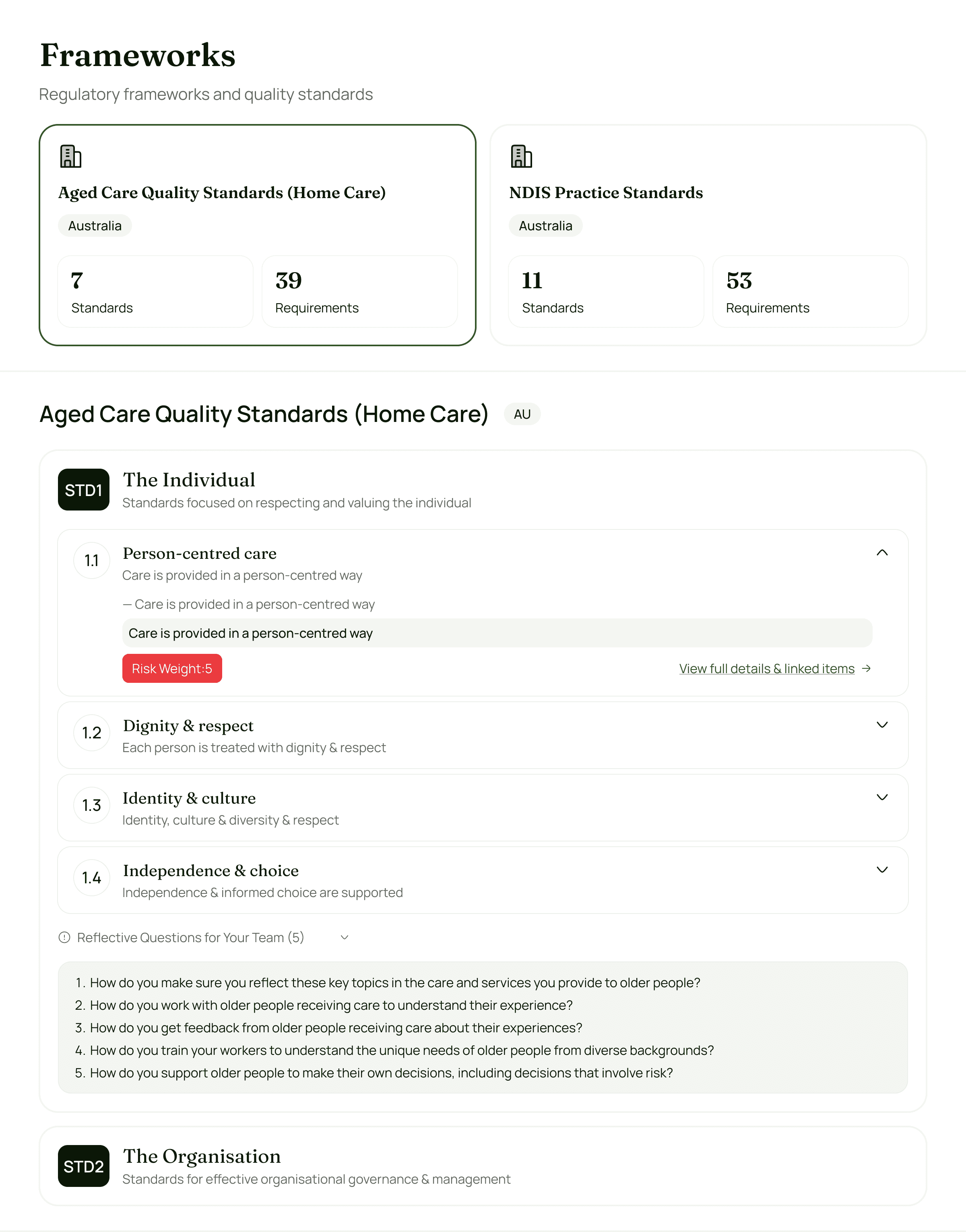 Workflow view showing compliance processes, submissions, and approval tracking