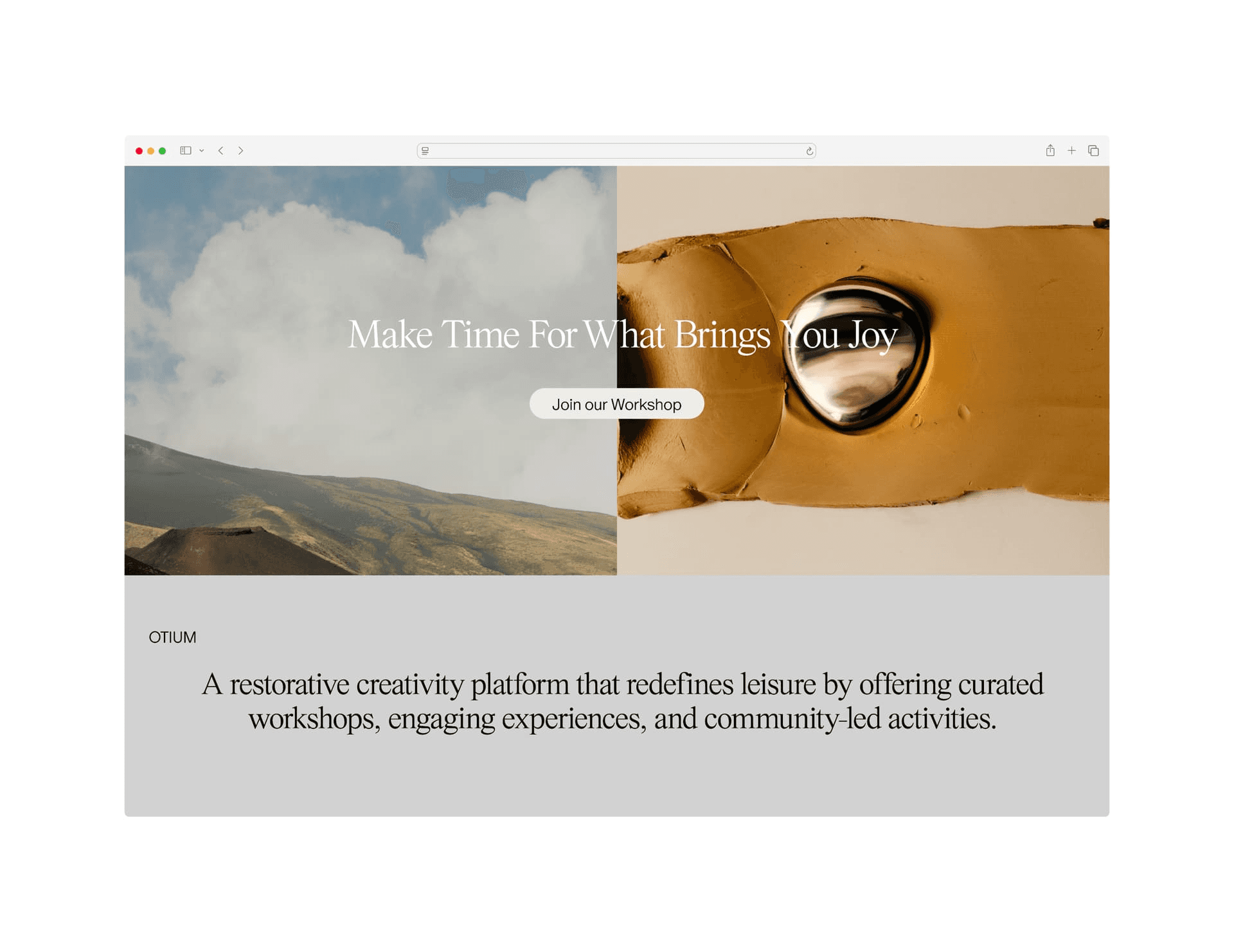 Web design for OTIUM.