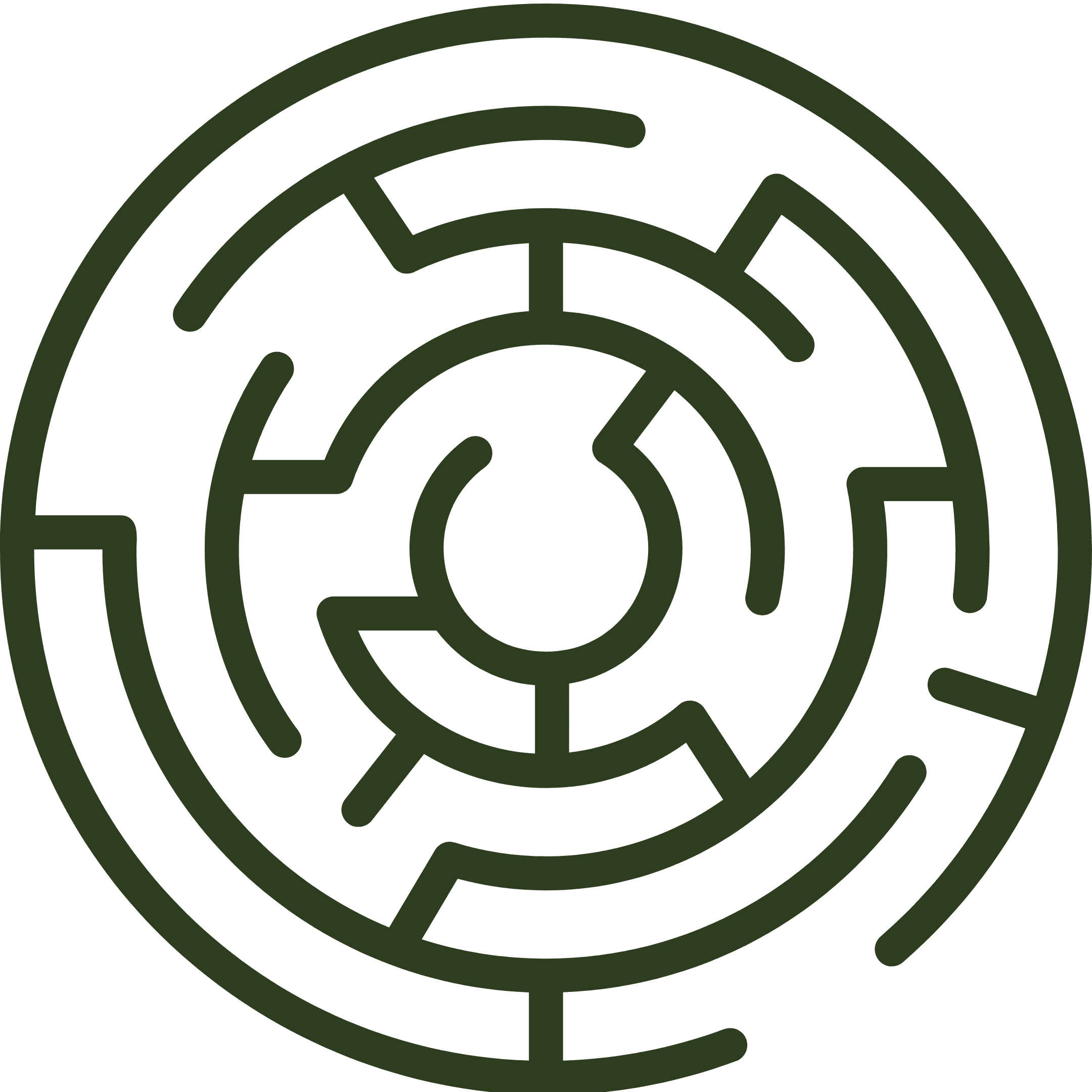 A labyrinth icon