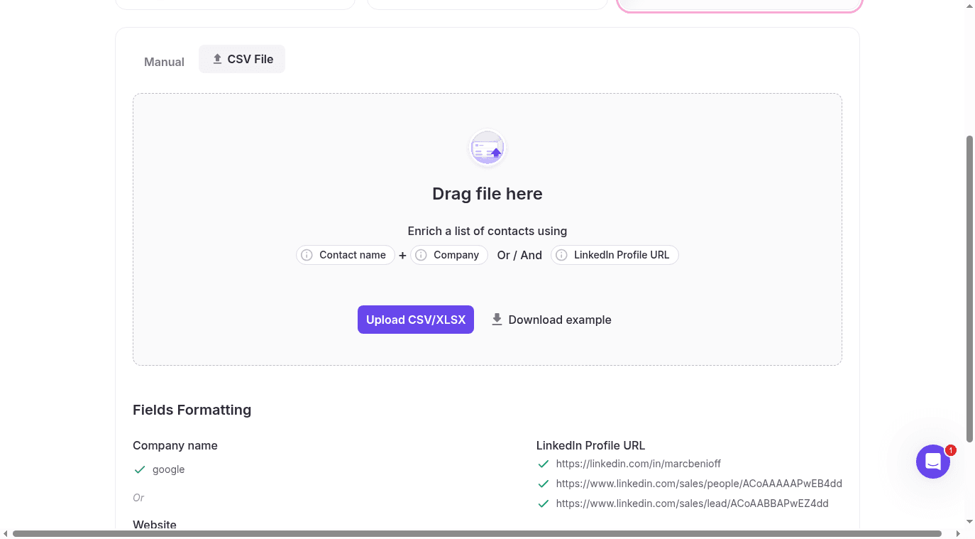 FullEnrich CSV Upload Interface