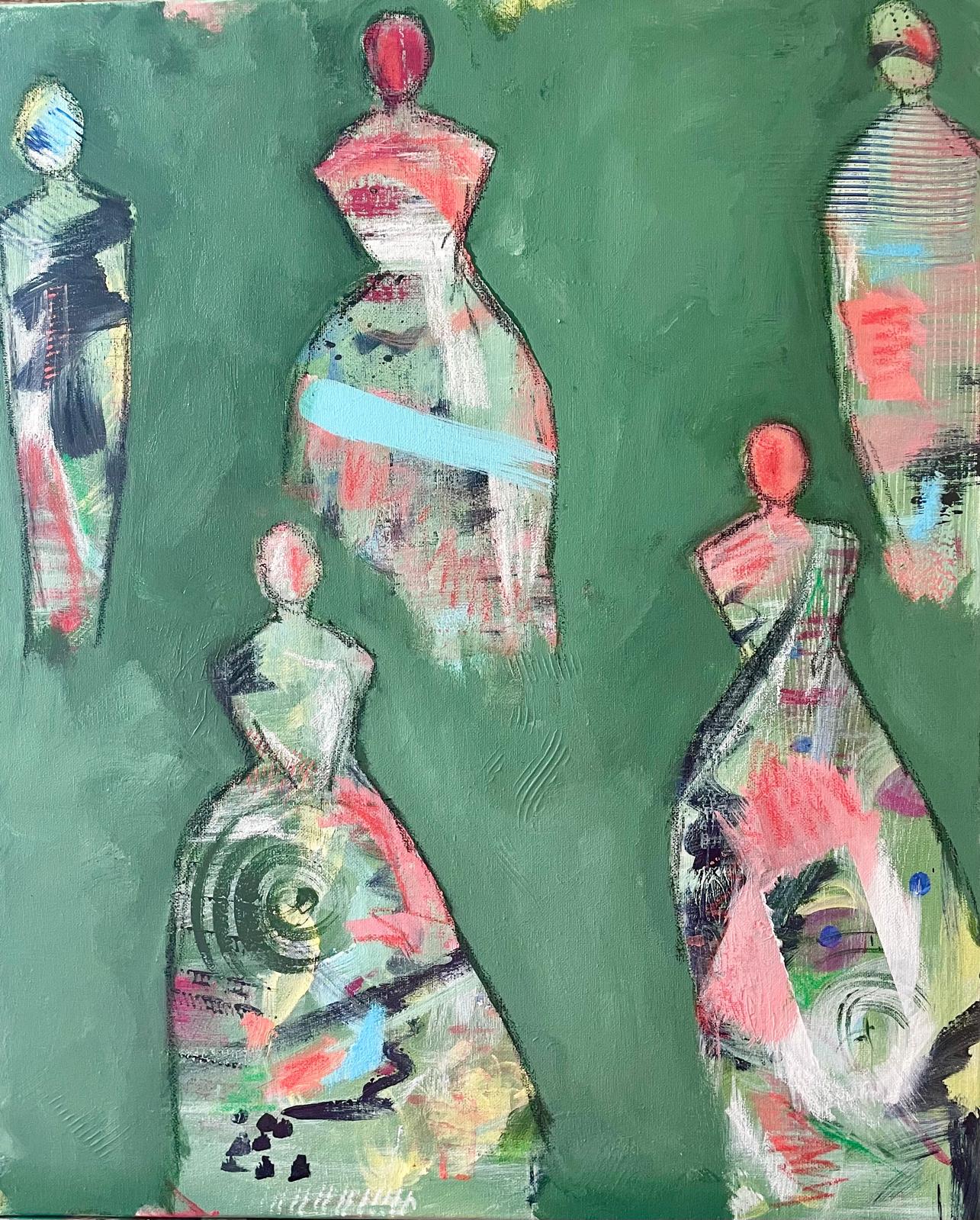 Dans le vert, 50 × 60 cm