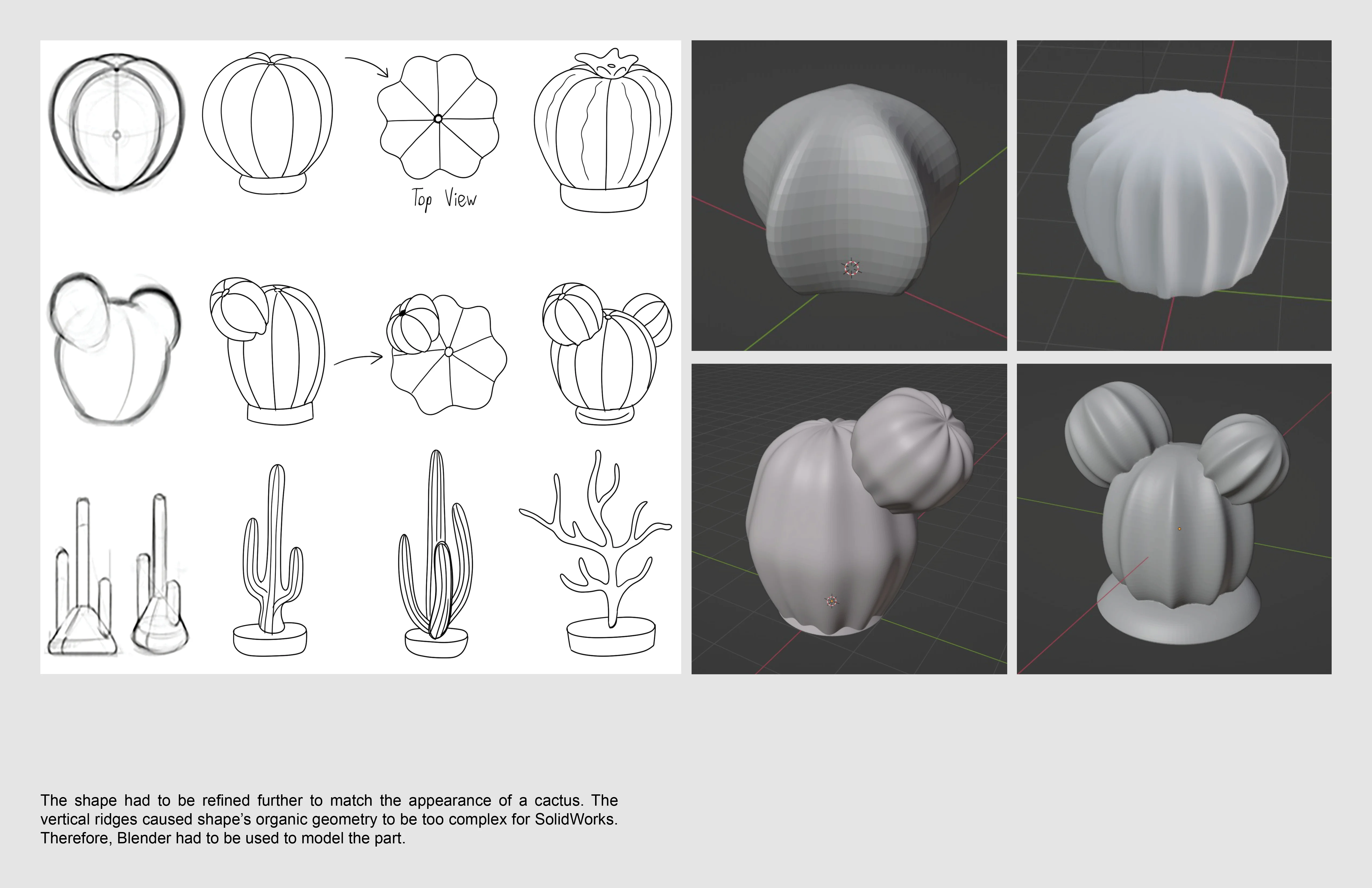 Lamp shape inspiration and further ideation.