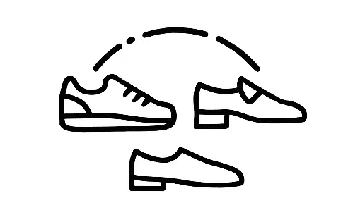Icon illustrating that Phits 3D-printed insoles fit many types of shoes, providing versatile orthotic support for foot pain, plantar fasciitis, flat feet, high arches, and Morton's neuroma at Limitless Orthotics clinic, Leeds.