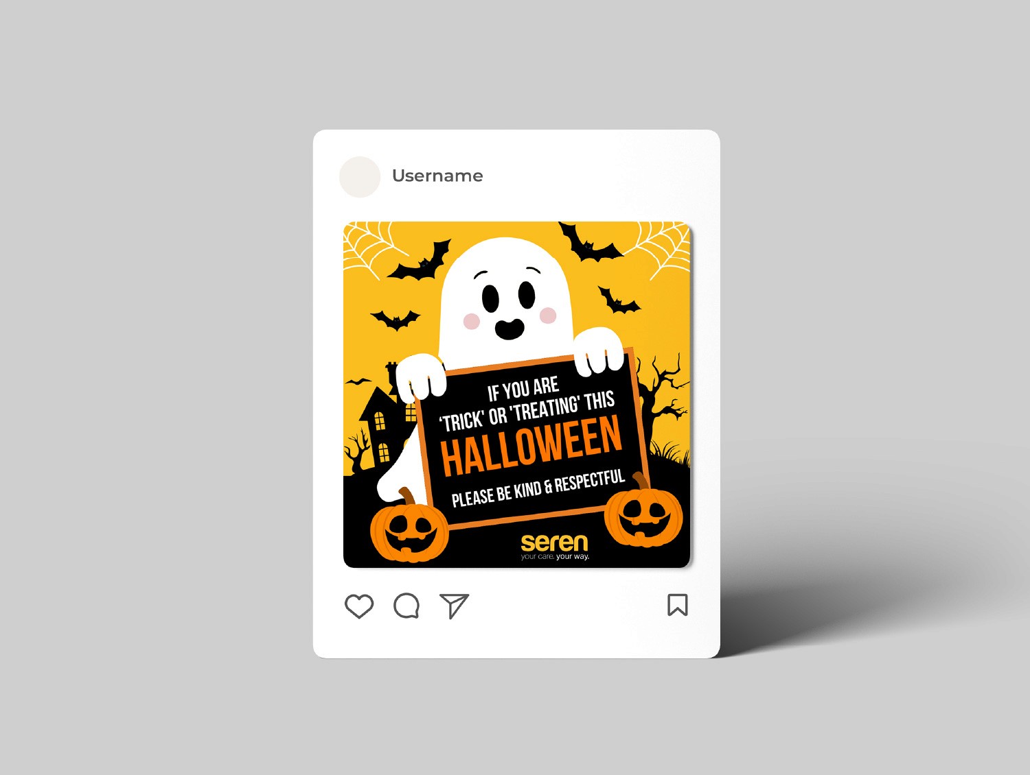 Seren Halloween invite design DesignGuru