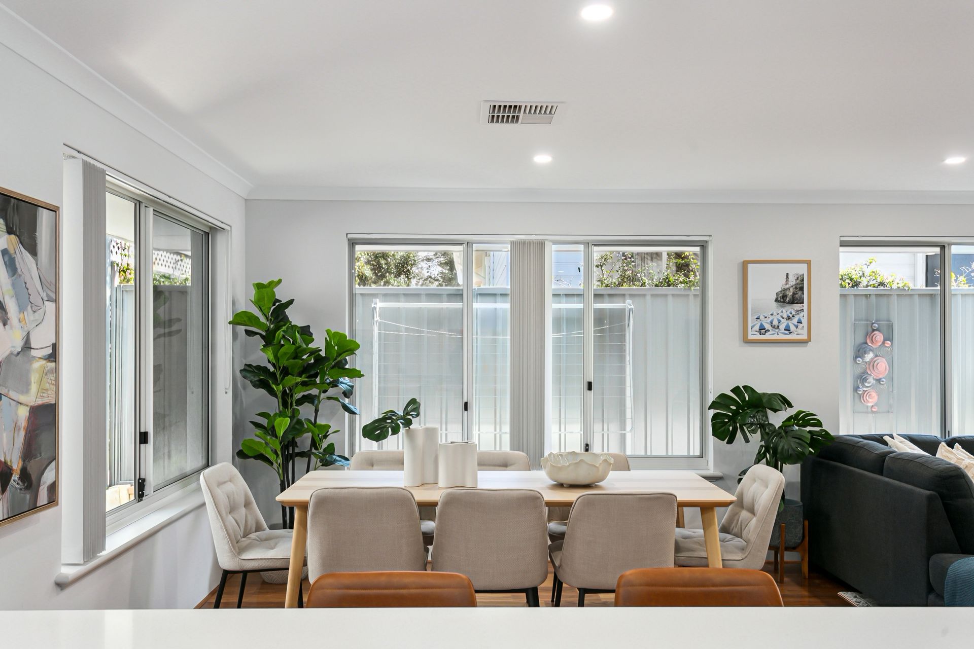 image of a house cabin living room dining table