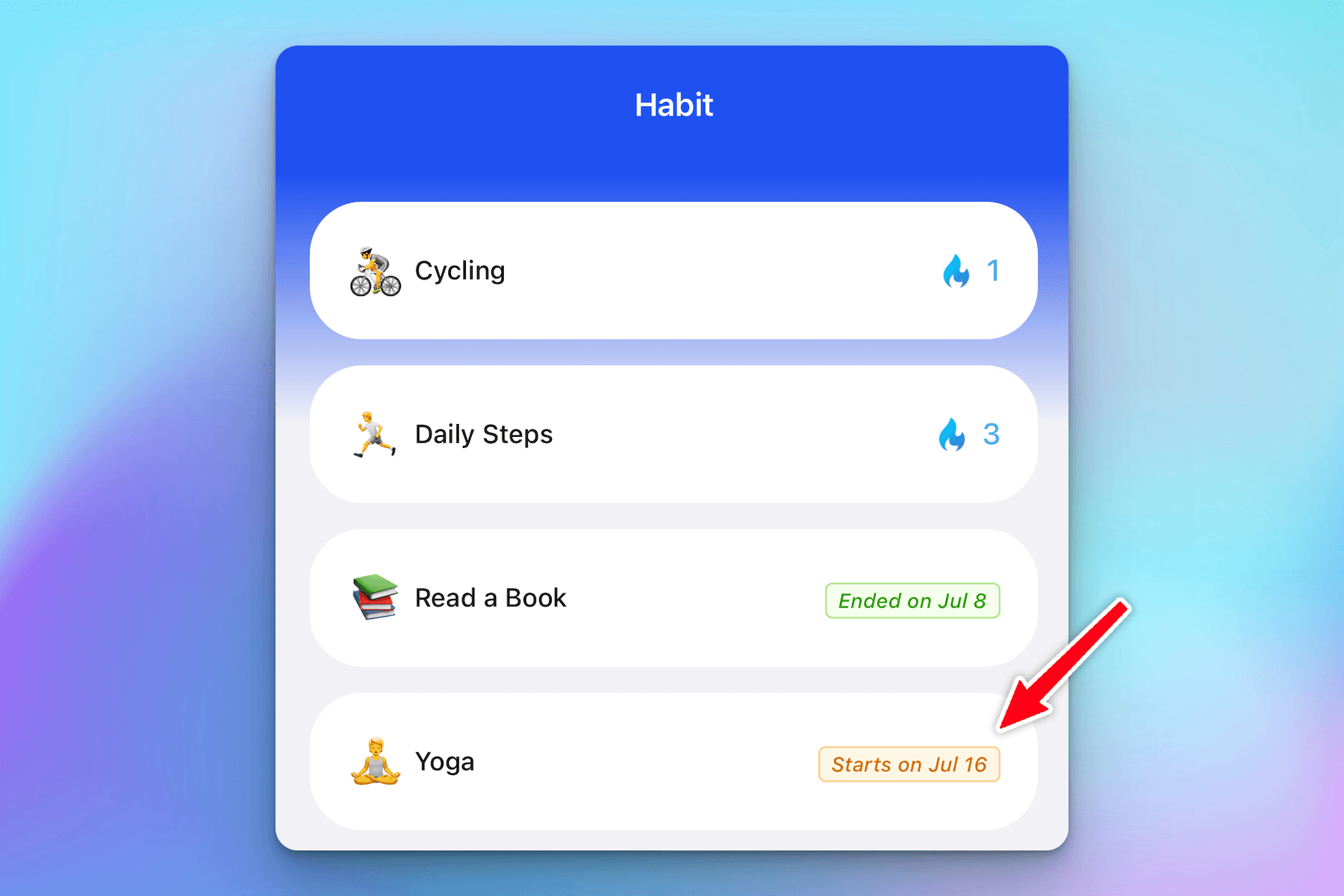 hubfit - habit stacking