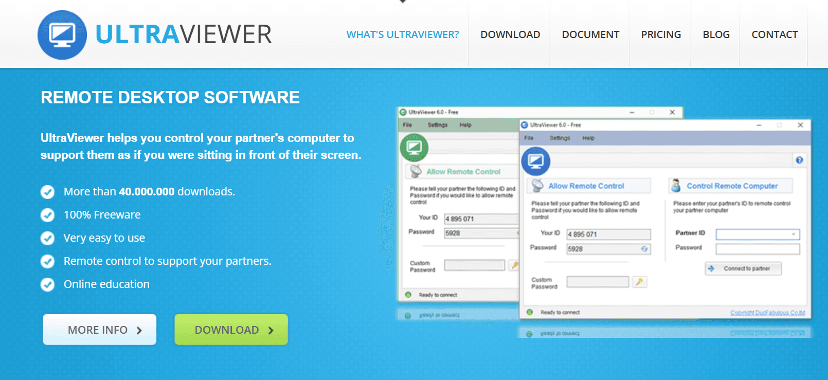 Ultraviewer vs. DeskIn