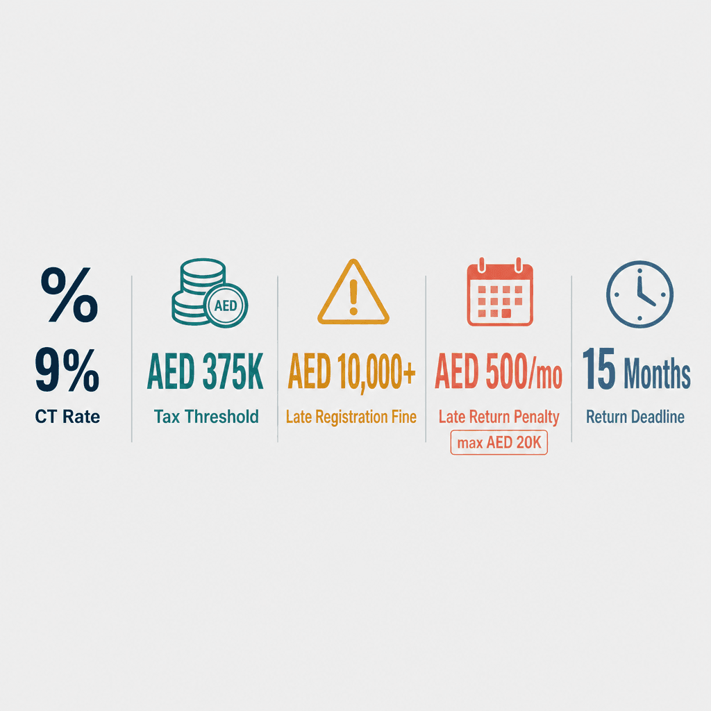 Infographic: Dubai Corporate Tax Filing Services: How to Get Compliant