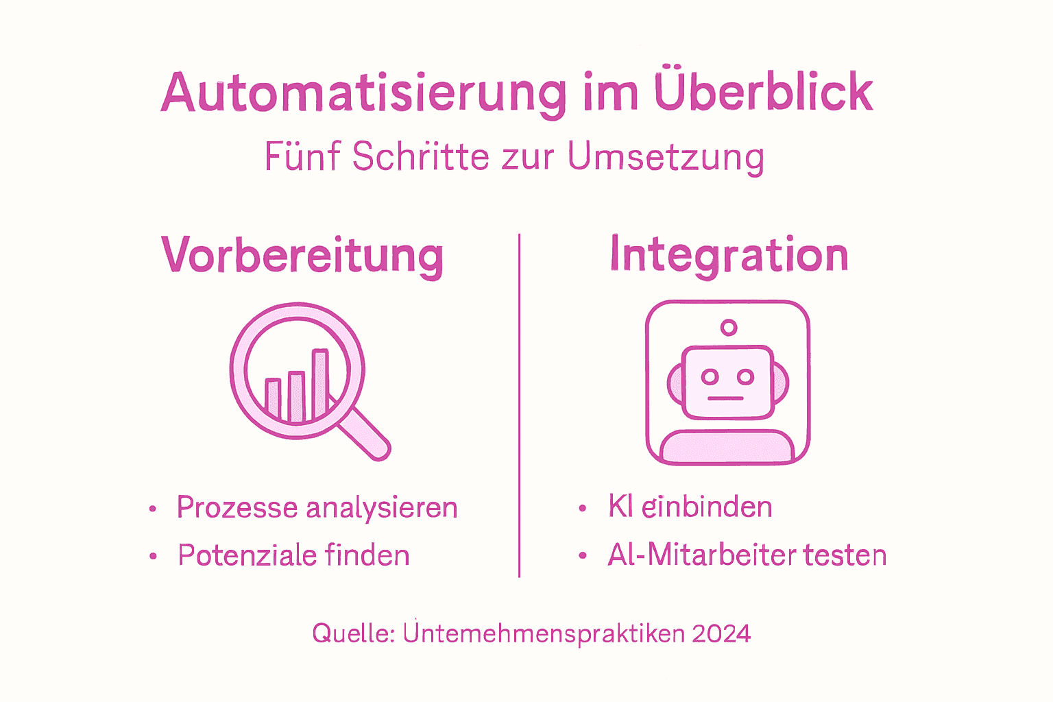 Infografik: So setzen Sie Automatisierung strategisch und erfolgreich um – Ein kompakter Überblick