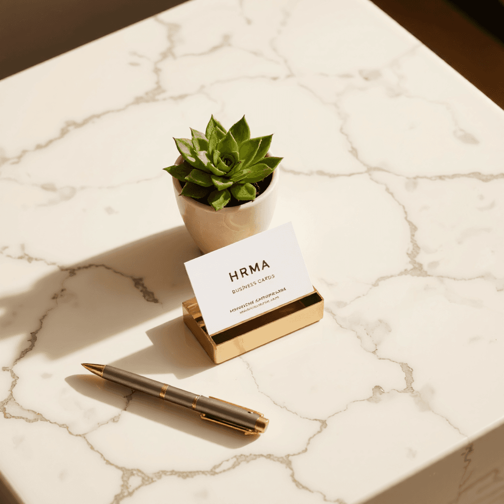 product photography of business card holder