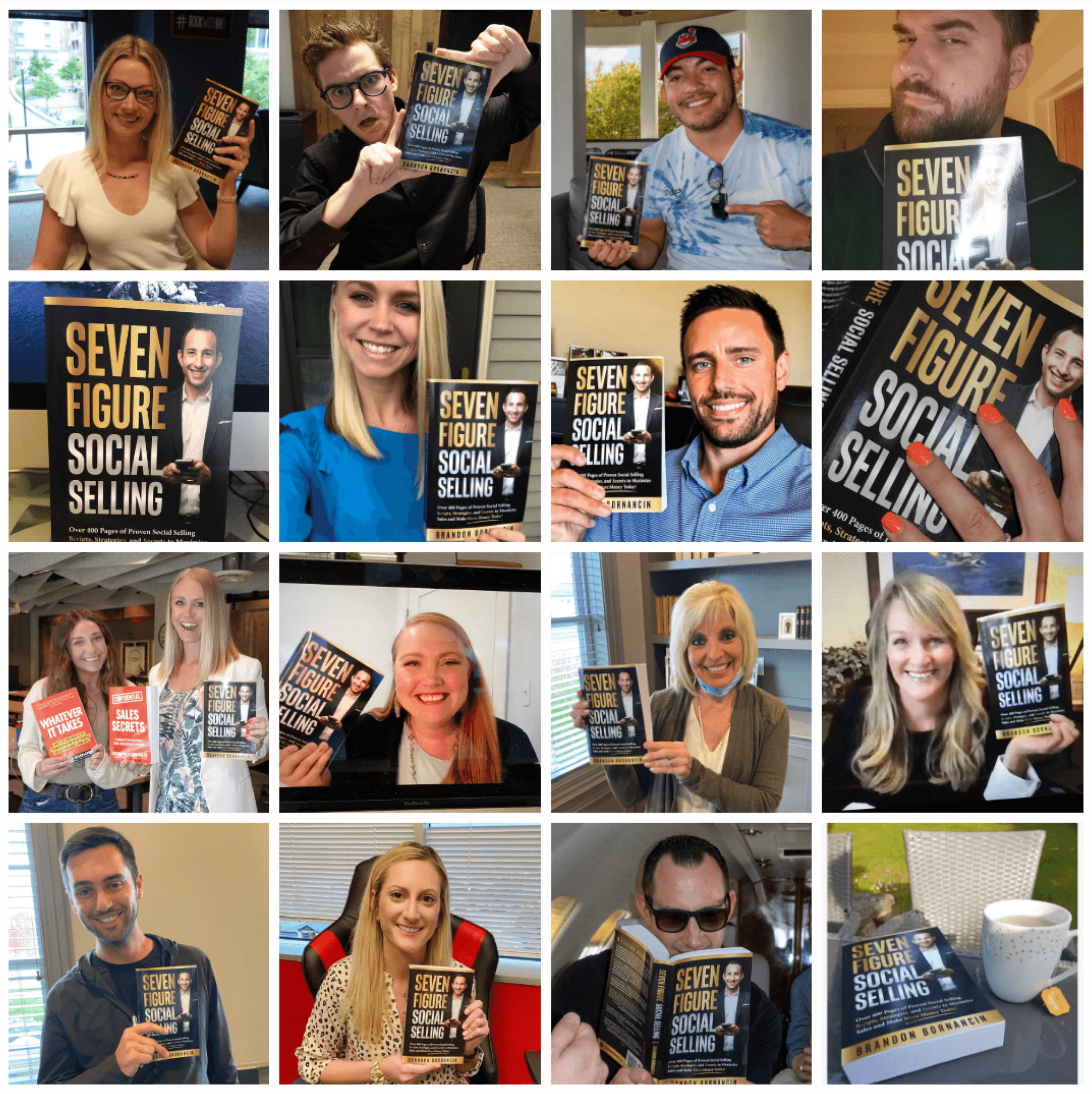 People Photos with Seven Figure Social Selling Book