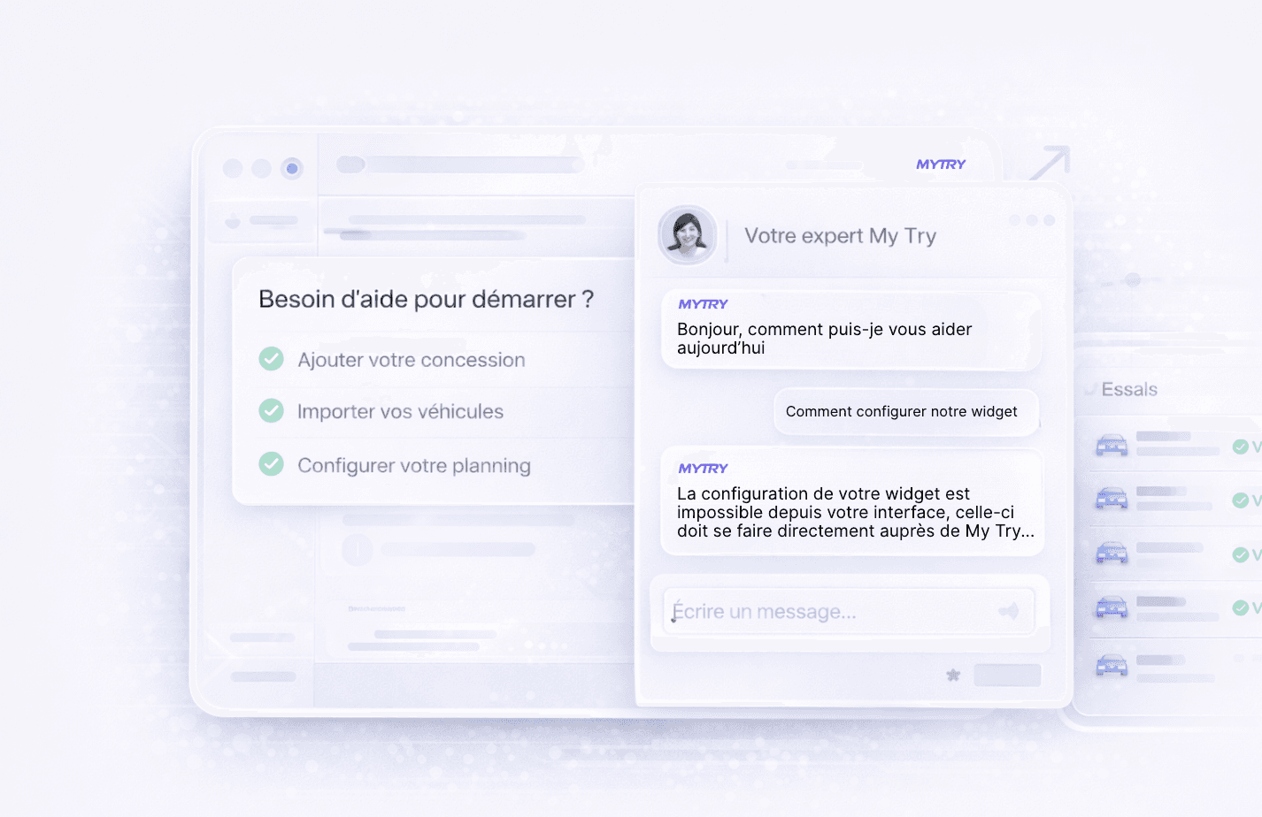 Envelope containing recommendations like “Fix churn spike” and “Action,” symbolizing actionable insights.