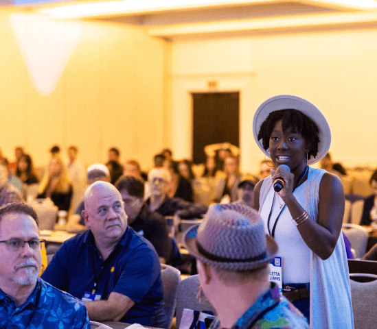 Group Taking a Selfie at a Concert Venue