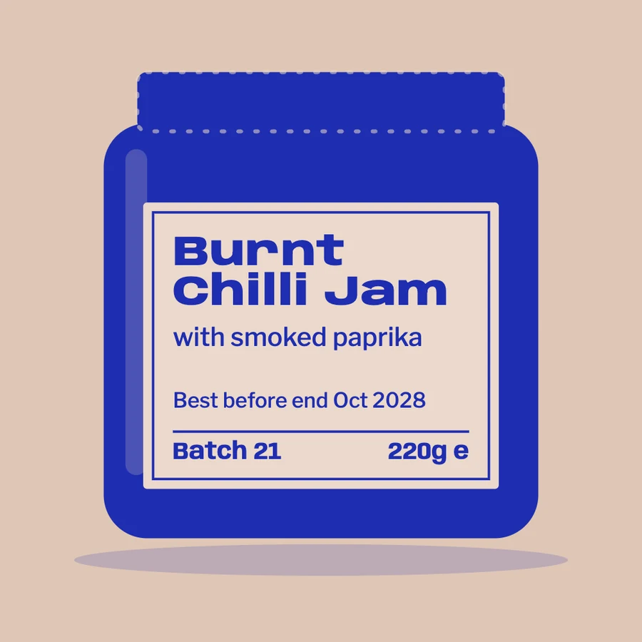 Burnt Chilli Jam jar