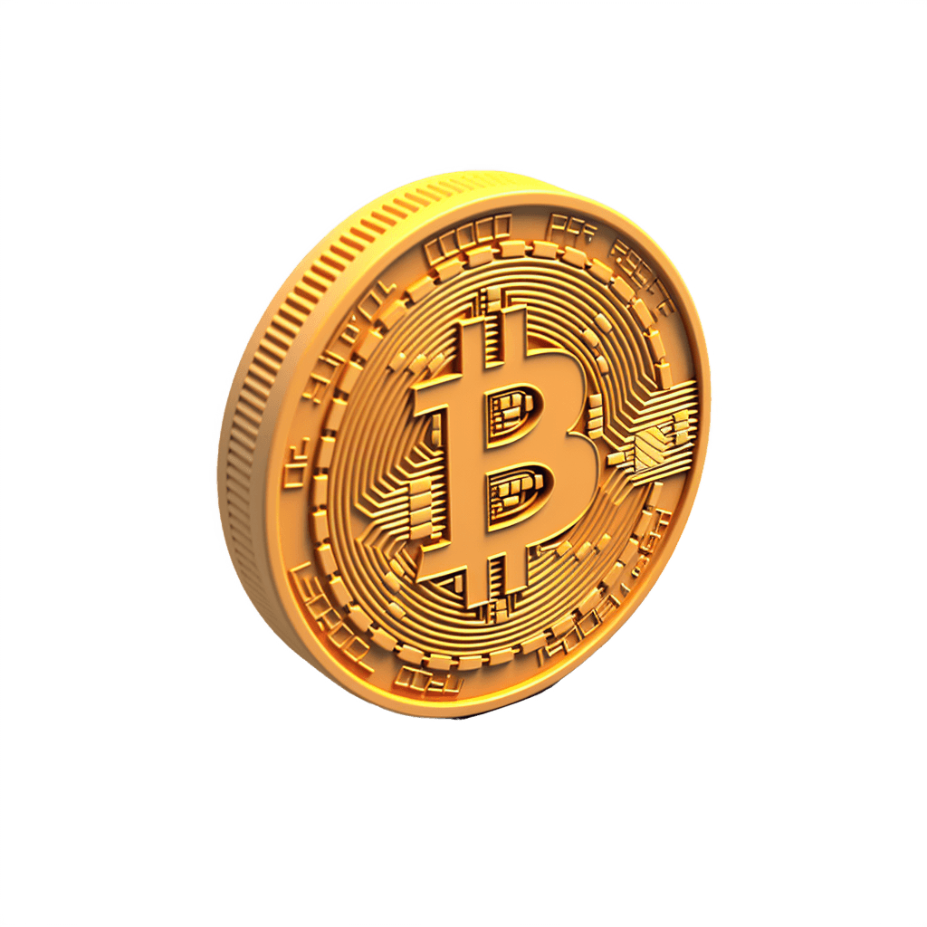 Bitcoin 3d icon