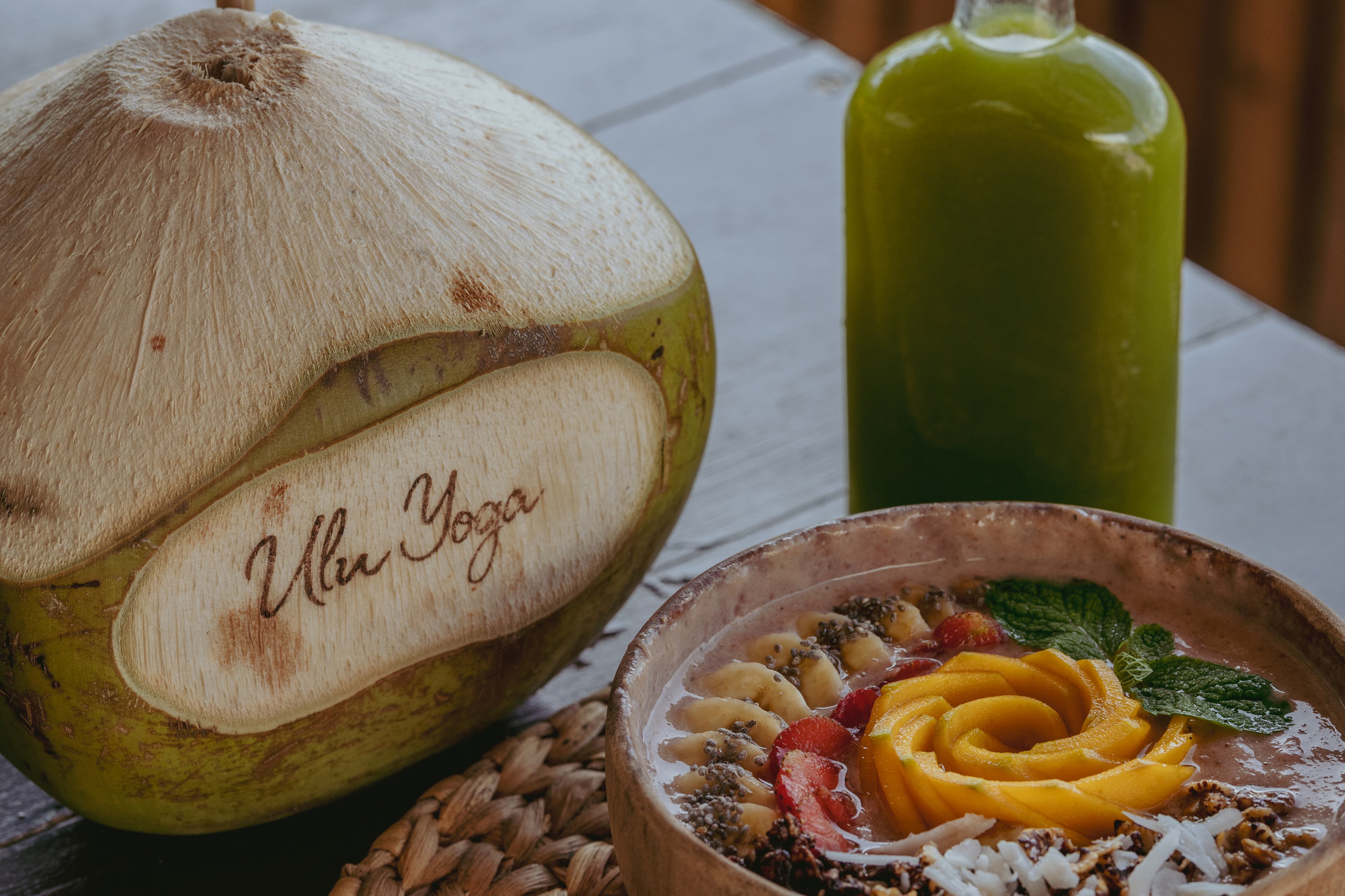 Healthy yoga retreat food Bali