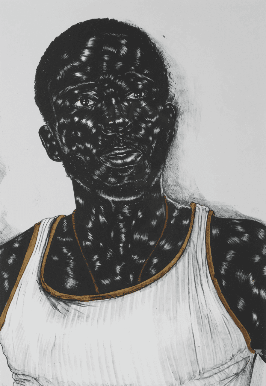 Toyin Ojih Odutola Nigerian-American b.1985 Birmingham (center)