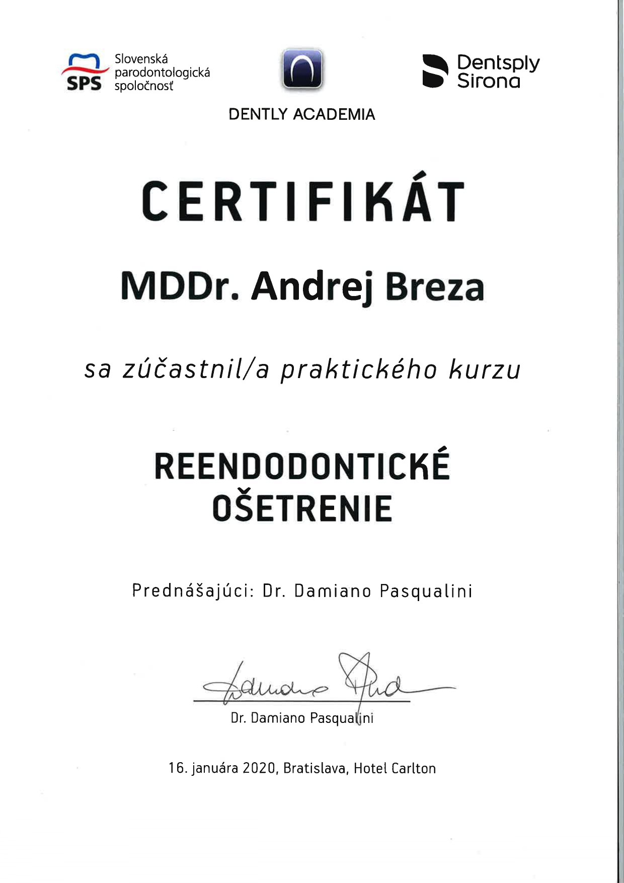 Andrej Breza - Reendodontické ošetrenie