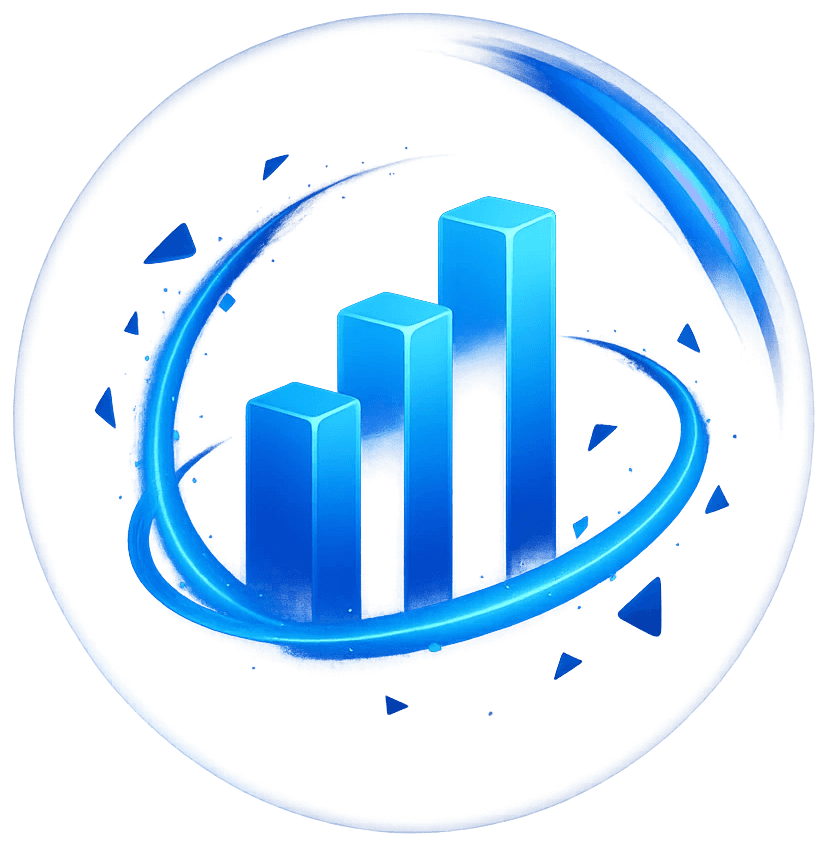 Bar charts 3D image.