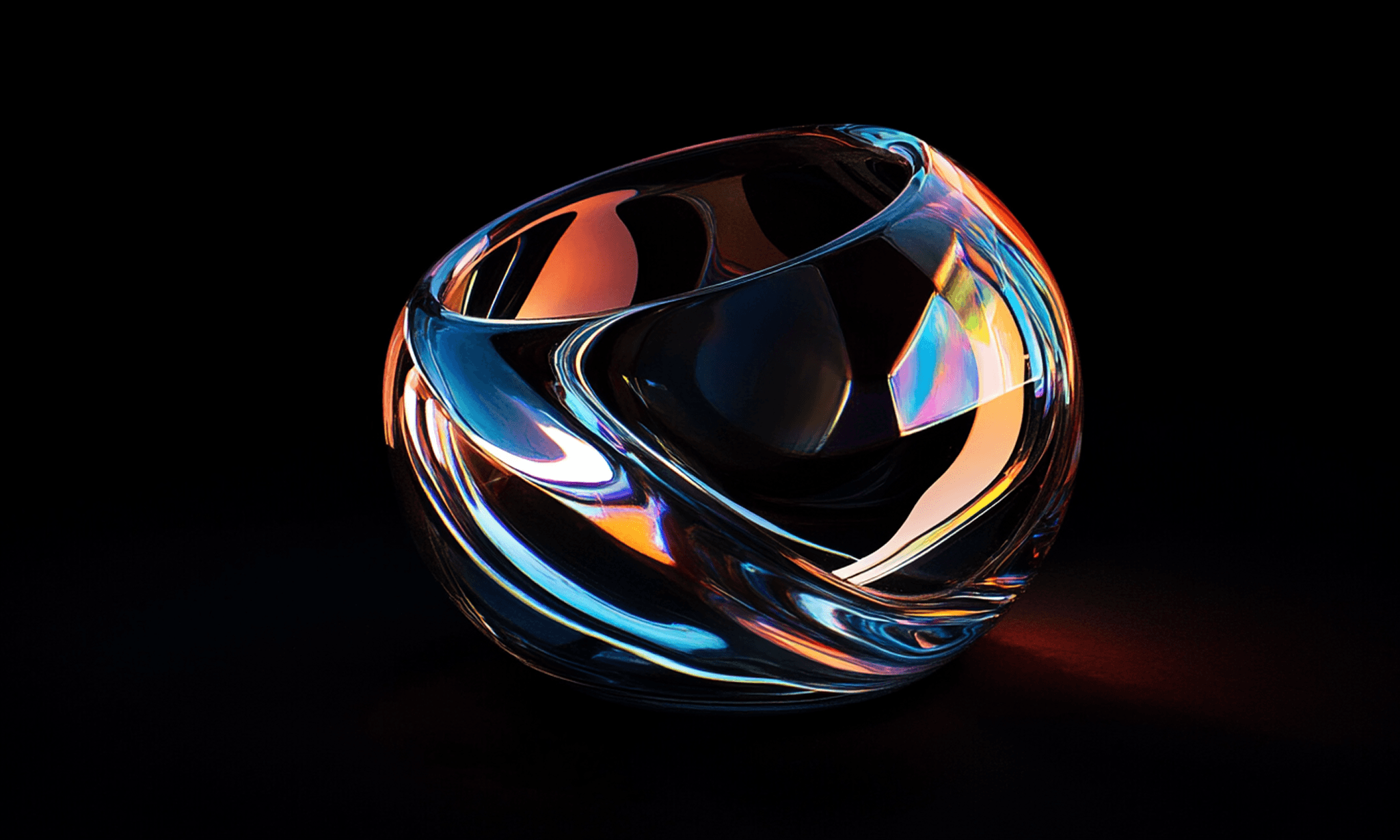 Artistic portrait with red and blue lighting creating a dramatic effect