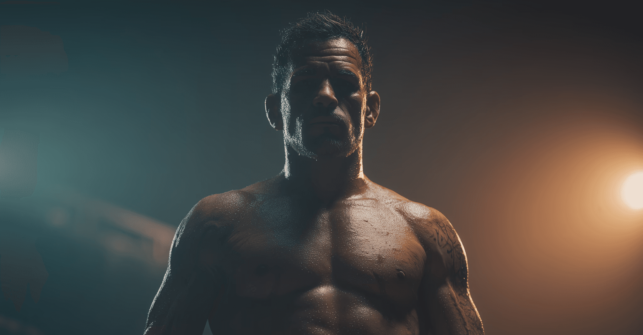 a picture of an MMA fighter posing at INNOV8 MMA gym