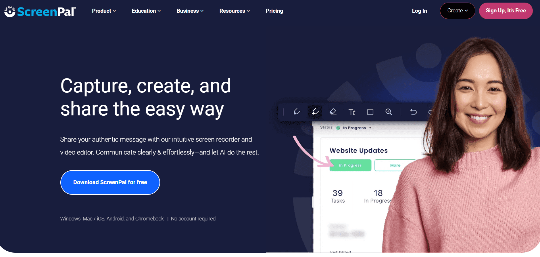 ScreenPal - screen studio alternative