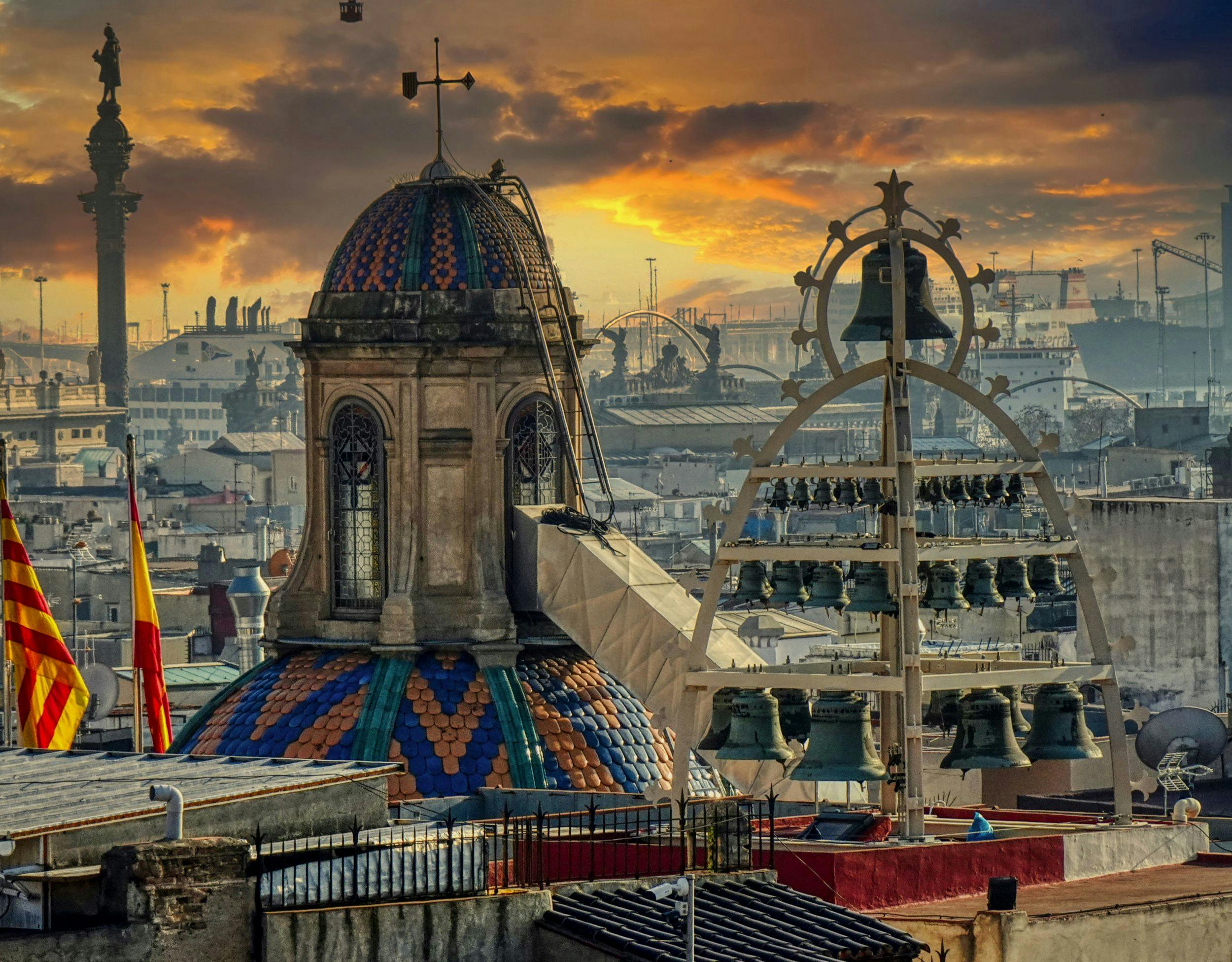 red train travelling near body of water