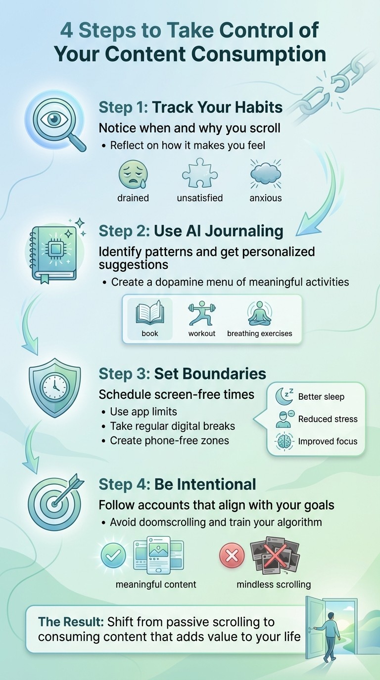 4-Step Guide to Breaking Free from Mindless Content Consumption