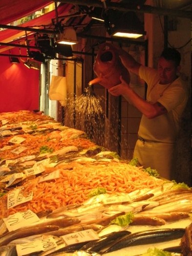 Italian fish market