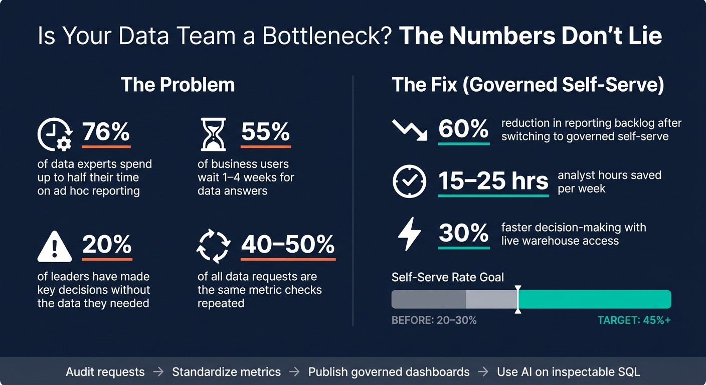 Data Team Bottleneck: Key Stats & Self-Serve Impact