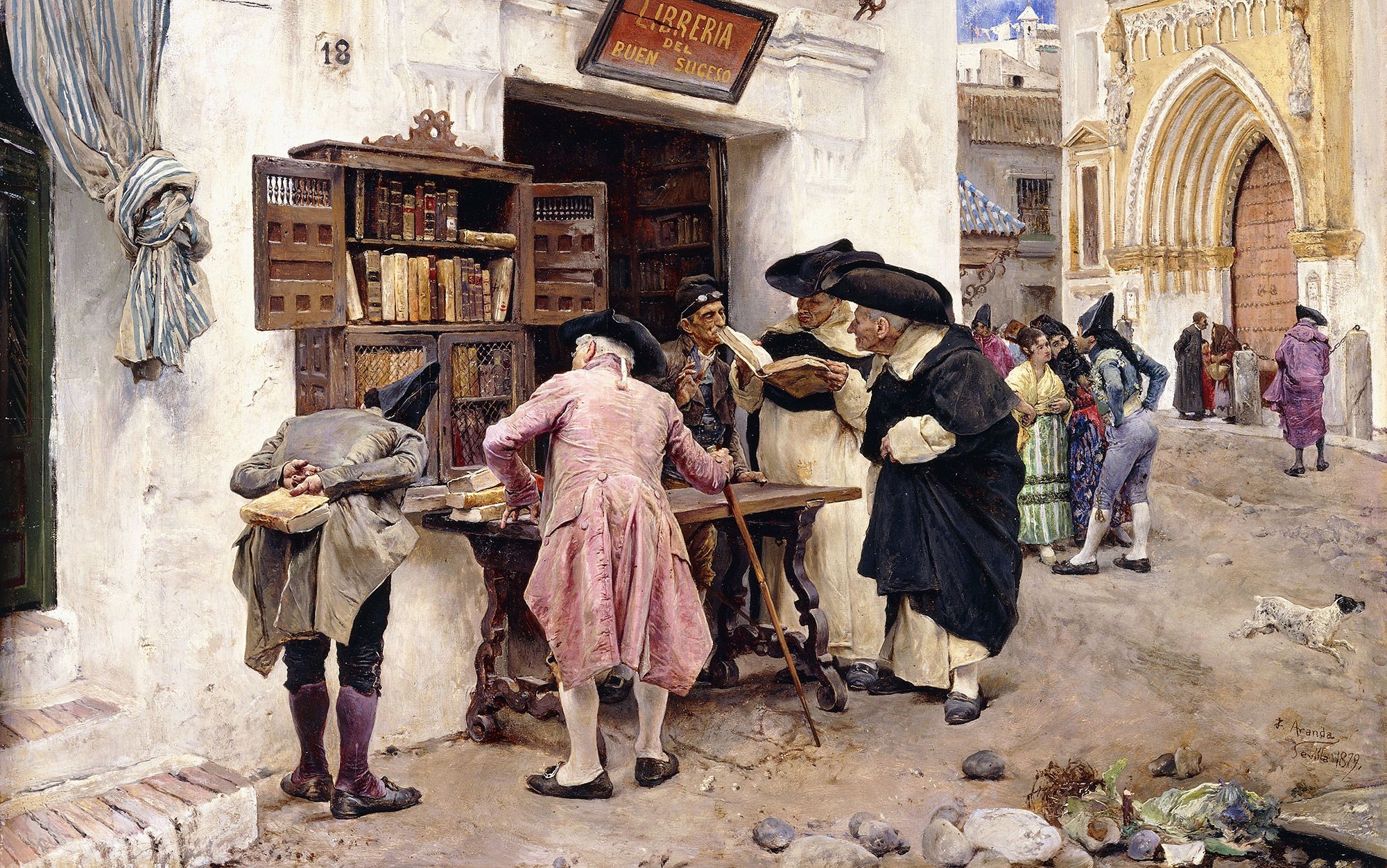 The Bibliophiles, 1879, by Luis Jimenez y Aranda, Private Collection. Photo by Christie’s/Bridgeman Images