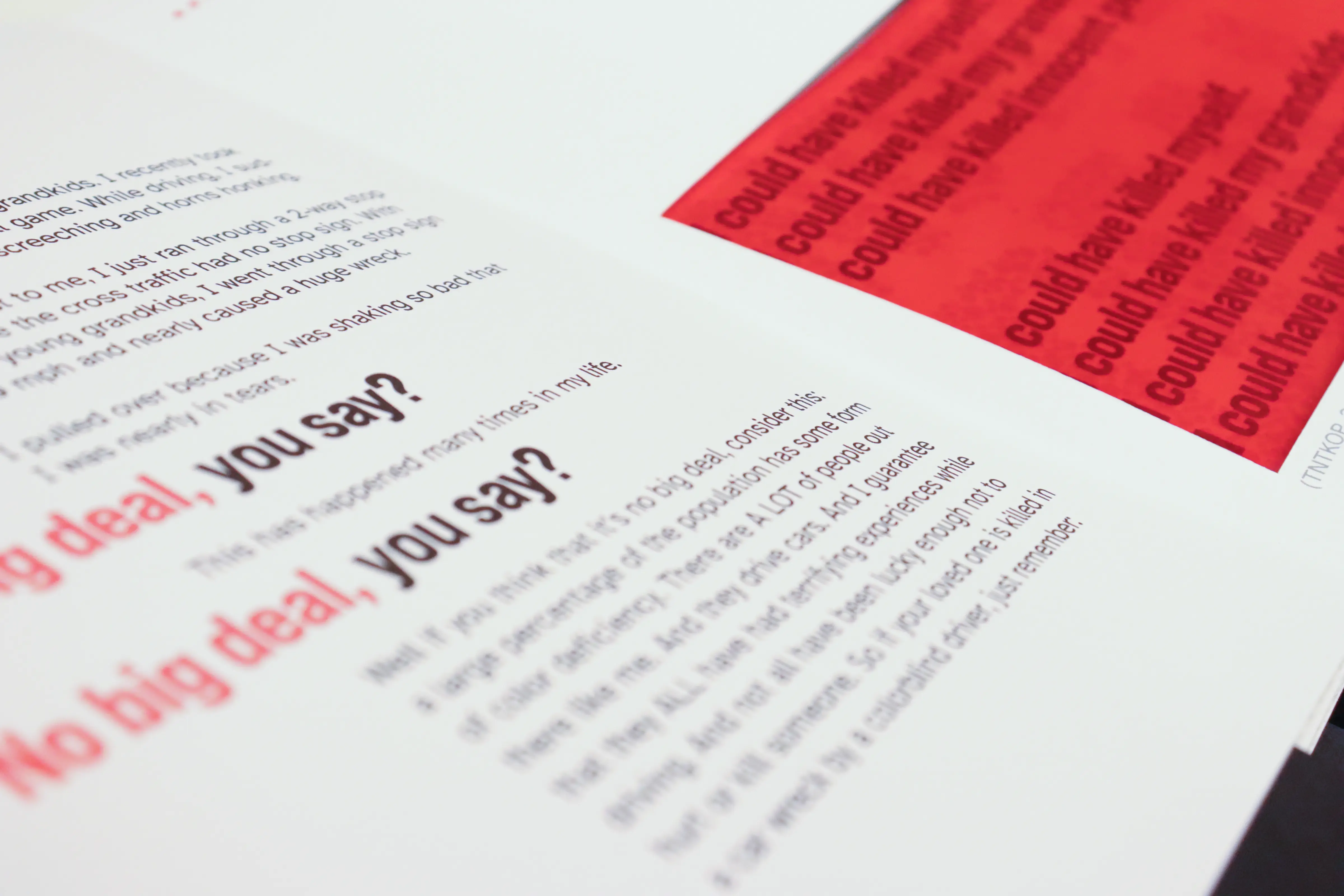 Close-up of a page spread