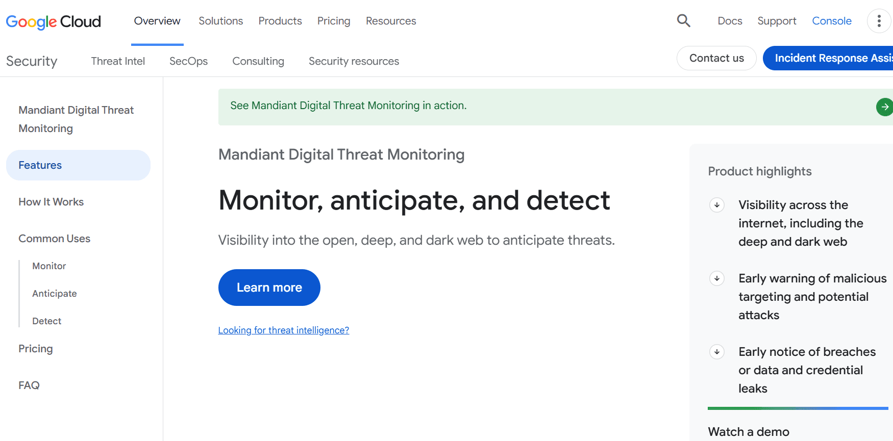 Mandiant Digital Threat Monitoring
