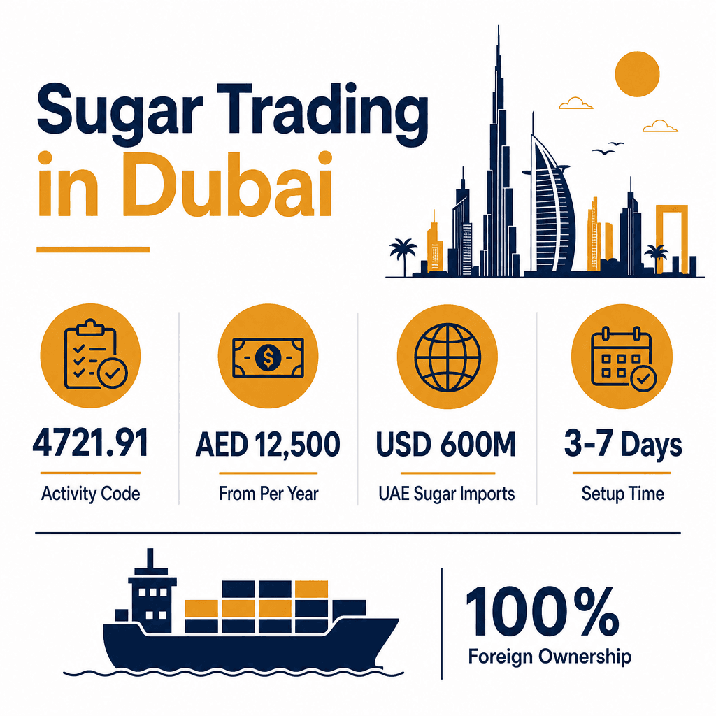 Infographic: Start a Sugar Trading Business in Dubai
