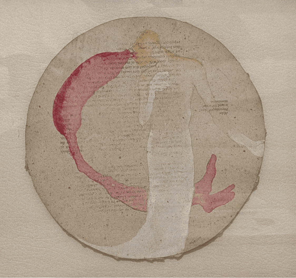 herd of sheep on road painting