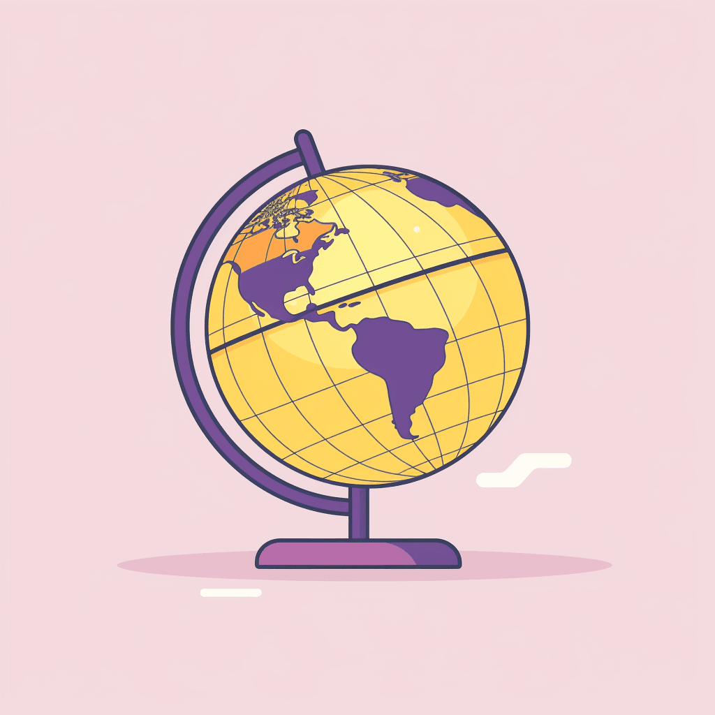 An illustration of a globe.