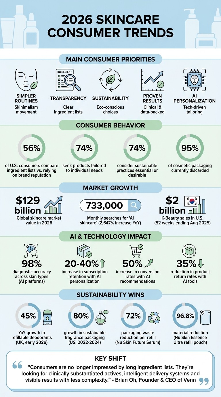 2026 Skincare Consumer Trends: Key Statistics and Priorities